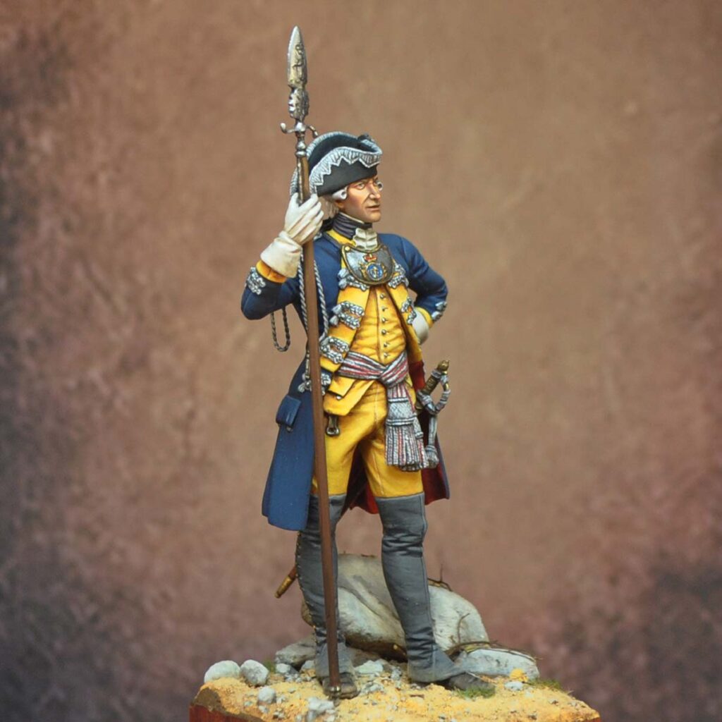 Officer Leib Infantry Regiment. Hesse-Kassel, America 1775 - Art Girona