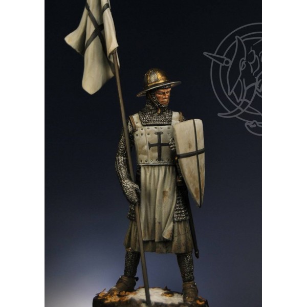 German Knight with banner – 13th century - Art Girona